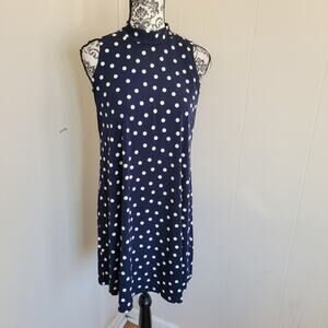 Elle Petite Polka Dot Mini Swing Dress